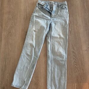 Abercrombie & Fitch Light Wash Denim Jeans -90s straight ultra high rise